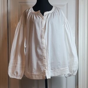 Lucky Brand Eyelet Blouse